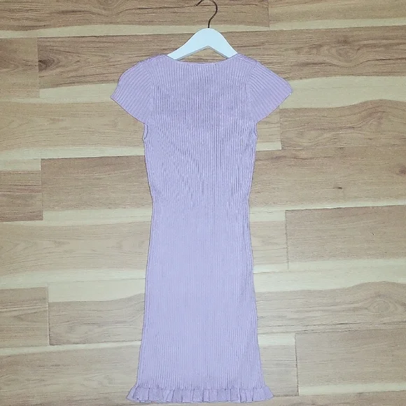 Lavender Knit Dress - Picture 4 of 4